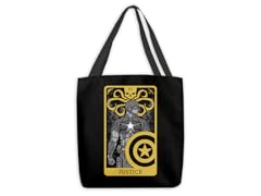"Justice Tarot" Large Tote Bag