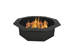 Sunnydaze Decor 38" Fire Pit Liner Black
