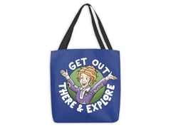 Get Out There & Explore Large Tote Bag