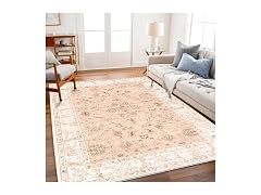 CHAMPLANT Pink/Yellow Area Rug 6'x9'