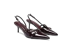 Women Red Slingback Heels