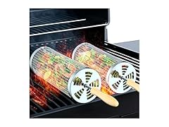 KUQIHUG Rolling Grill Basket