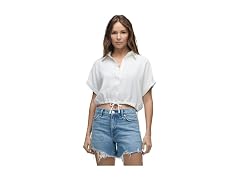 HUDSON Women's Drawstring Button Down