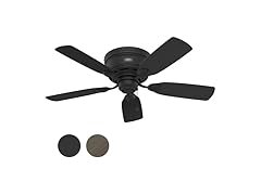 Hunter Fan 42" Low Profile Matte Black Ceiling Fan