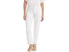 Levi's Womens (29) Classic Straight Jeans White