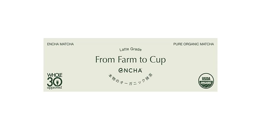 Encha Latte Grade First Harvest Organic Matcha Green Tea Powder