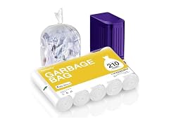 heihaily 4 Gallon Garbage Bags 210 Count