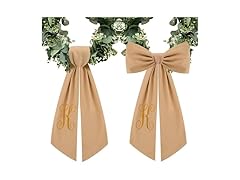Yicentdp 2 Pcs Burlap Wreath Sash