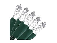 Sunnydaze Faceted LED String Lights White