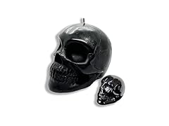 Wick Works Glass Skull Candle