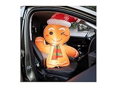 Zone Tech CR0007 Inflatable Gingerbread Blow-Up Brown/Red