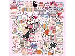 GUBPHK 100Pcs Bookish Stickers