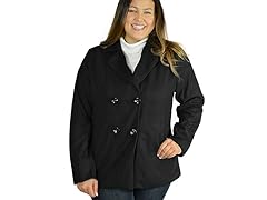 Plus Size Women's Peacoat - 2 Colors