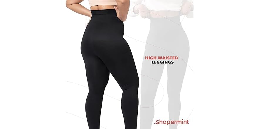 Leggings Modellante Contenitivo A Vita Alta Da Donna Riduce 2 Taglie - Foto 2