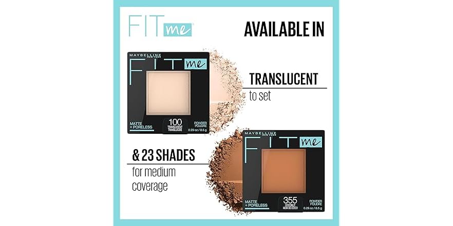Maybelline Fit Me Matte + Poreless Pressed Face Powder Makeup