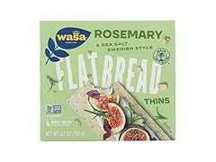 1PK Wasa Flatbread Thins Crackers, Rosemary and Sea Salt