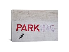 Banksy Parking Girl Swing by Banksy Canvas Print