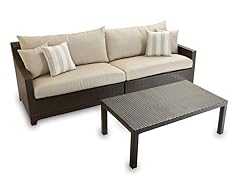 2-Piece Sofa and Coffee Table Set, Slate
