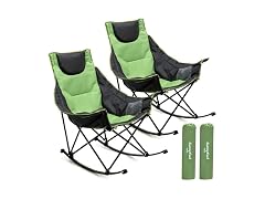 SUNNYFEEL Green 2pk Rocking Camping Chair