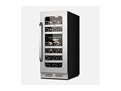 Whynter 15 inch Built-ln 29 Bottle Undercounter Stainless Steel Wine Fridge 