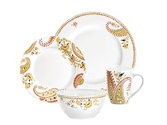 Paisley 16-Piece Dinnerware Set
