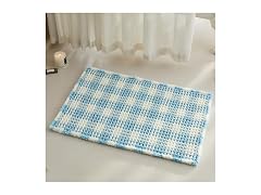 Waffle Bath Mat, Cute Bathroom Rugs Non