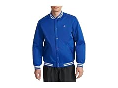 Champion Men (XL) Logo Striped-trim Varsity Jacket