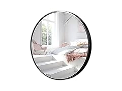 KIAYACI Round Black Wall Mirror