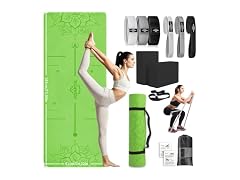 DICYWUDI Black Yoga Mat Starter Kit