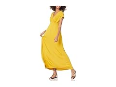 Amazon Essentials Womens Waisted Maxi Dress