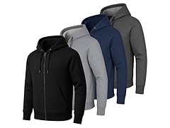 Mens Heavyweight Fleece-Lined Tech Zip Hoodie
