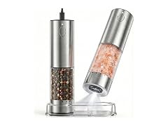 Electric Salt and Pepper Grinder Set