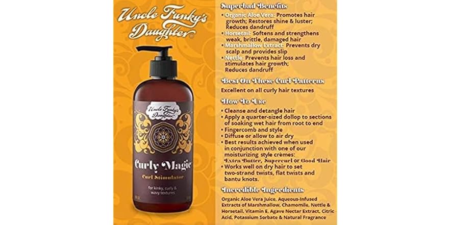Uncle Funky's Daughter Curly Magic Stimulator 18 oz