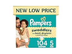 Pampers 37lbs Swaddlers Diapers