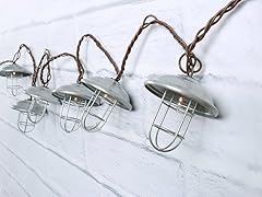 Silver Metal Cage String Lights 10 Count