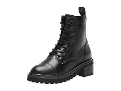 The Drop Women's Sparta Chunky Sole Lace Up Combat Boot