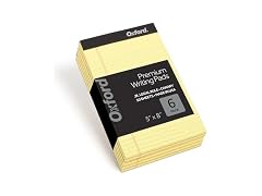 Oxford Premium Legal Pads, 6 Pack, Thick
