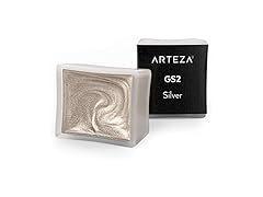 ARTEZA Metallic Watercolor Paint, Silver A701