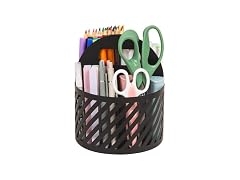 Mind Reader Round Metal Desktop Carousel Organizer
