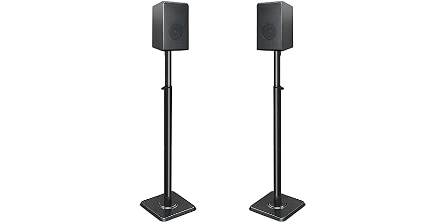 Mounting Dream Height-Adjustable Speaker Stands (Pair, Bookshelf)
