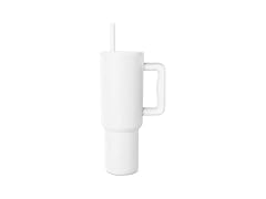 Simple Modern 40 oz Tumbler with Handle and Straw Lid Winter White