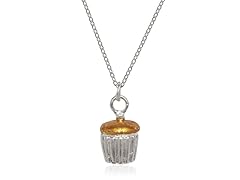 Silver-Plated Fun & Fabulous Cupcake Charm