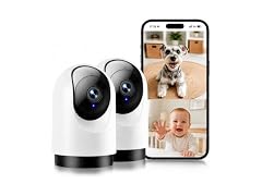 YOTON 2K 360° Indoor Security Camera 2pc