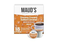 18CT Maud's Decaf Salted Caramel Flavored Coffee Pods