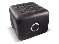 Plush Ottoman with Built-in Speakers & Bluetooth