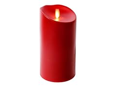 7" Indoor/Outdoor Flameless Candle - Red