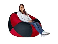 Black and Red 50" Bean Bag