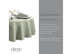 Laurel Solid Texture 70" Round, Sage
