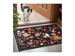 Boho Floral Entryway Rug 2x3