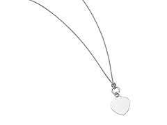 Popcorn Chain With Engraveable Heart